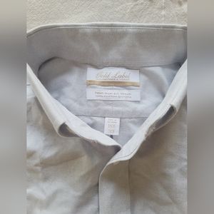 Gold label non iron ez wash 100% cotton oxford button down shirt